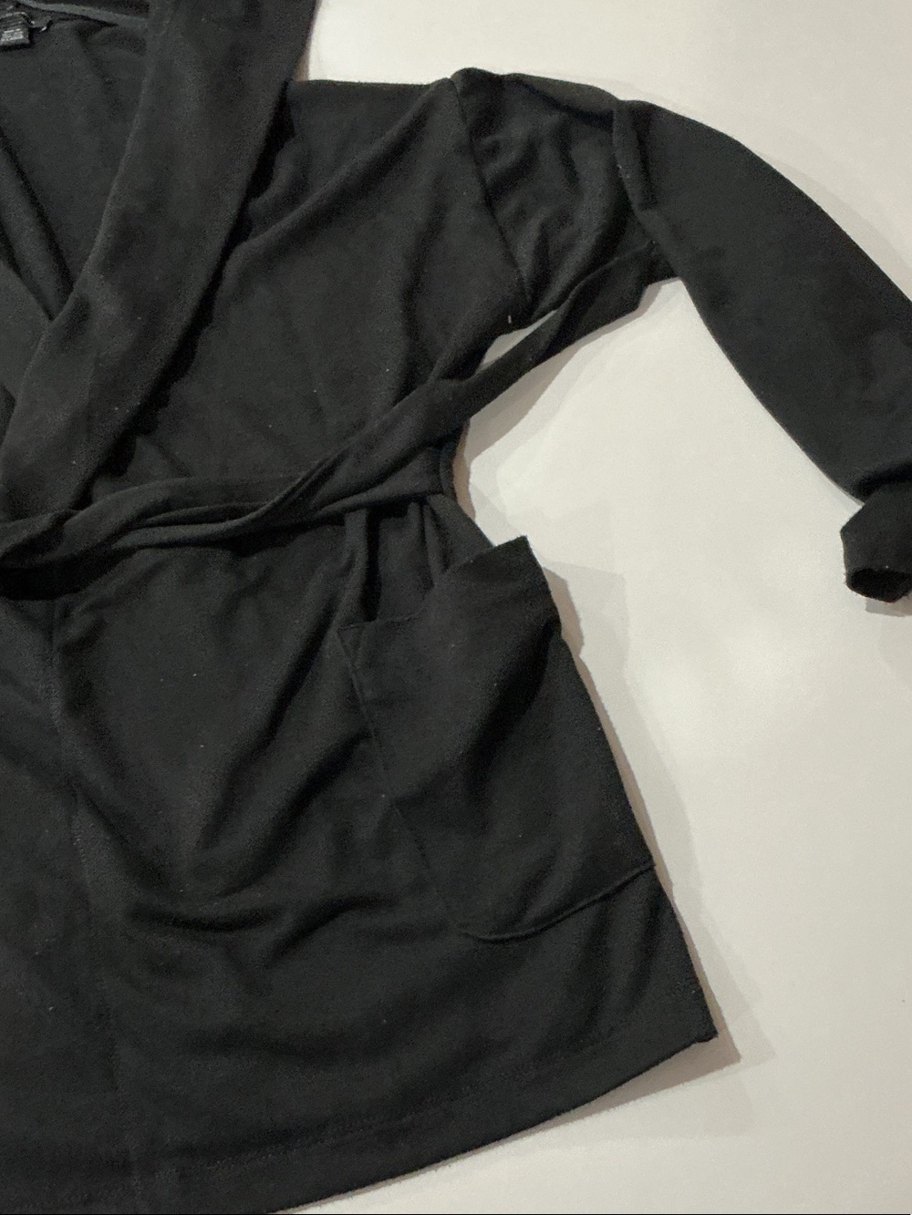 Jones New York Black Hooded Wrap Cardigan - Picture 10 of 14